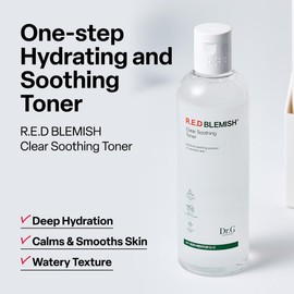 Dr.G - Tóner calmante transparente para manchas rojas, 10.14 onzas KOREA Beauty