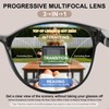 SKYOLUY 2 PCS Distinctive Progressive Multifocus Reading Glasses Women, Retro