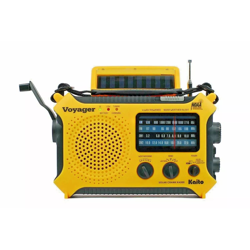Kaito KA500 AM FM Shortwave Solar Crank Emergency Weather Alert