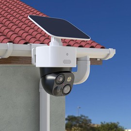 Outdoor Security Camera Gutter Mount, Weatherproof Gutter Mount Bracket with Screws, Aluminum Alloy Solar Security Camera Holder for SoloCam S330 S340, Easy Installation