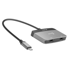 j5create 8K USB-C to Dual HDMI Display Adapter Single 8K60 or 4K144 Mac/Windows/Chrome JCA465-EJ