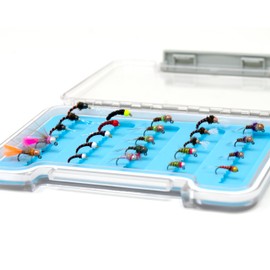 Outdoor Planet 24 Producing Bead Head Nymphs Trout Fly Fishing Assortment | Tungsten and Brass Bead Wet Flies | Waterproof Fly Box