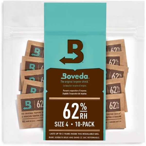 Boveda 62% Two-Way Humidity Control Packs For Storing ½ oz