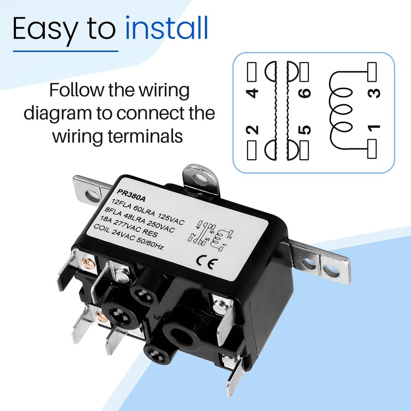 APFR-380 90-980 24V AC Heavy-Duty Fan Relay – Single Pole