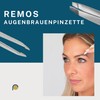 Remos Tweezers Set of 2 with Eyebrow and Splitter Tweezers