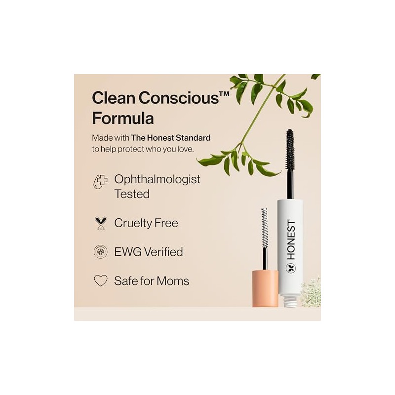 The Honest Company Extreme length mascara y primer, 0.20 Fl