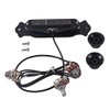 Alnicov Acoustic Guitar Pickup Magnetic Black with Fixing Screws and