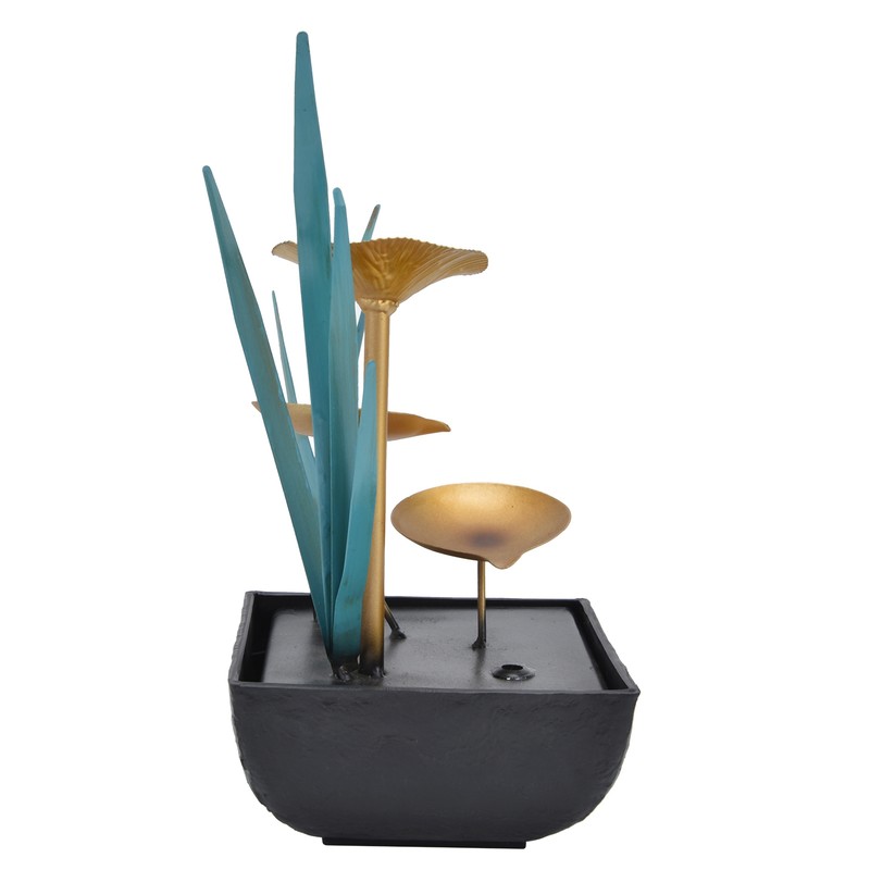 Tabletop Fountain LED Lights No Noise Compact Lightweight Classic Indoor