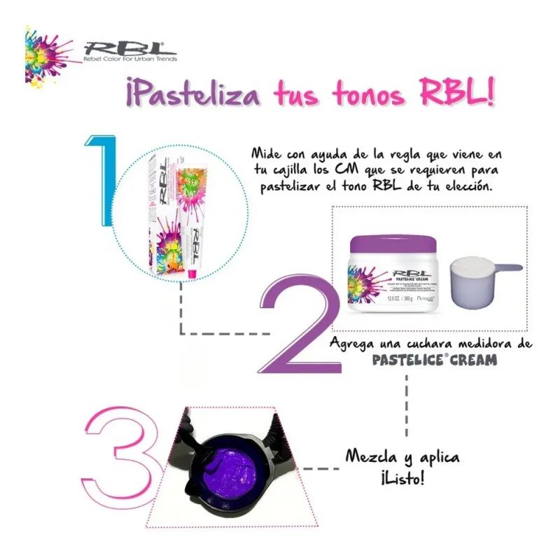 Tinte Para Cabello Rbl (colores Fantasía) TONO DE TINTE AZUL