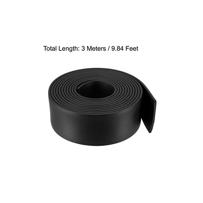 sourcing map Solid Rectangle Rubber Seal Strip 45mm Wide 3mm