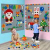MIMAX Customize Building Block Wall, 470+ PCS Activity Wall Mount