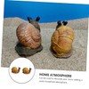 Gogogmee Snail Resin Crafts Vivid Snail Ornament Figurine Adornment Household
