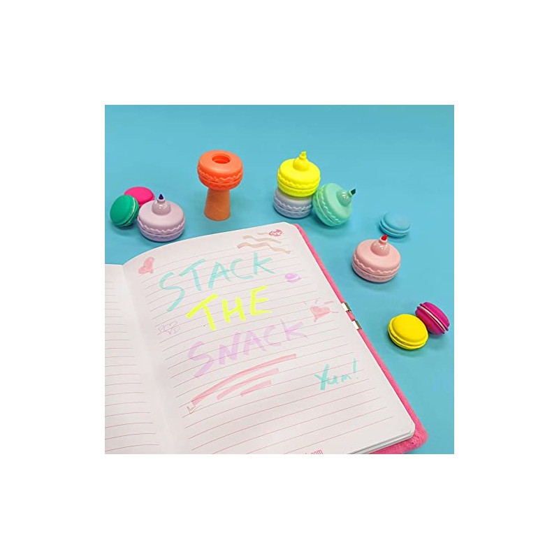 Tinc Novelty Macaroon Stacking School Highlighter - Set of 5,