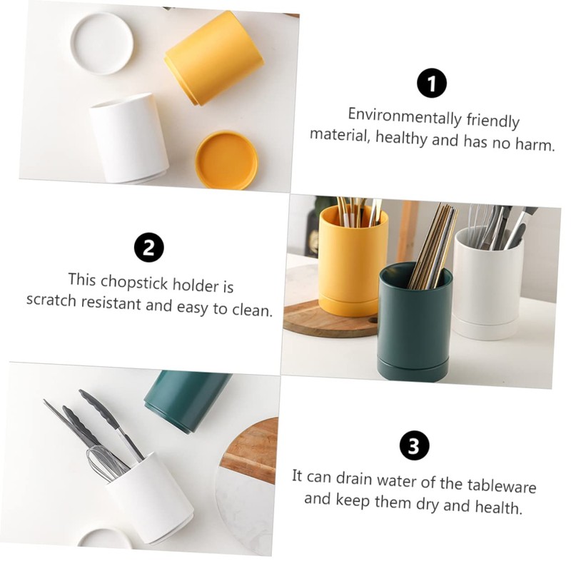 Ceramic Dishes Kitchen Utensil , Ceramic Utensil Holder Set Cutlery