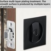 Pocket Door Lock,Privacy Square Pocket Door Hardware,Invisible Sliding Door Lock