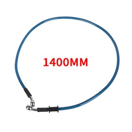JFG RACING 55.1"/140cm Motorcycle Hydraulic Brake Line Hose for Dirt Pit Bike Enduro Motocross Street Bikes Etc. Banjo Diameter 0.39"/10mm, Blue
