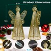 LightingWill Smart Christmas Tree Topper, Light Up 3D Angel Tree