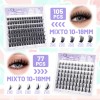 Kit De Extensiones De Pestañas De 8 Estilosgran Capacidad