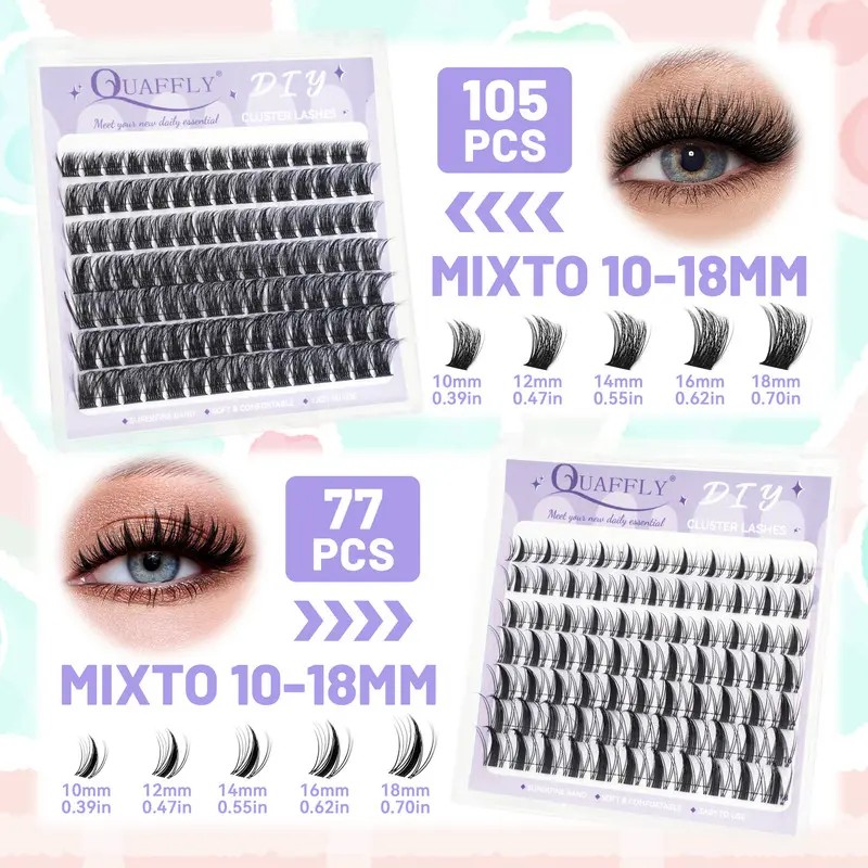 Kit De Extensiones De Pestañas De 8 Estilosgran Capacidad