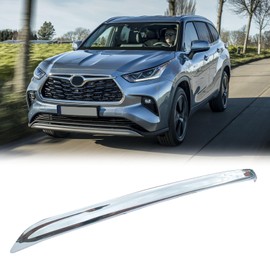 Front Bumper Protector Guard Compatible with Toyota Highlander 2020 2021 2022 2023 Chrome Front Bumper Lower Cover