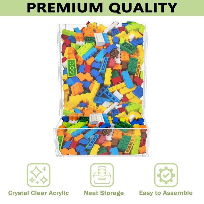Montex Acrylic Wall Toy Dispenser, Acrylic Wall Storage, (Single Compartment)