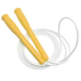 FEELCAT Jump Rope For Kids & Adults，4mm TPU Ropes For Speed Jump Rope,Double Unders, Long Handles & Tangle-Free,9.19FT Adjustable Lightweight Skipping Rope For School,Boys,Girls,Teens,Women,Men,Exercise Activity,Outdoor Fitness (Yellow)