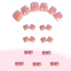 FIEONCIY Press on Toenails with Designs Acrylic Fake Nails for