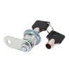Sourcingmap Drawer Cabinet Metal Cylinder Security Cam Lock Silver Tone