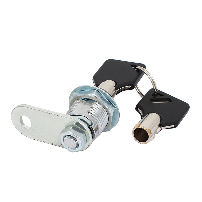Sourcingmap Drawer Cabinet Metal Cylinder Security Cam Lock Silver Tone