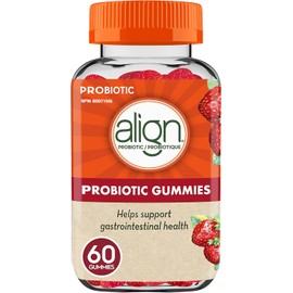 Align Probiotic Gummies for Women & Men, Helps Support Gastrointestinal Health, Made With Naturally Sourced Fruit Flavors, Strawberry Flavour, 60 Gummies