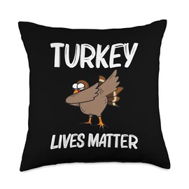 Cool Turkey Design For Men Women Forest Wild Animal Lovers Throw Pillow