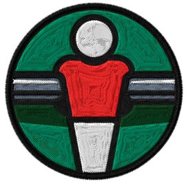 Foosball Patch for Clothes – Embroidered Iron on Patch for Backpack Jacket - Fabric Sports Patches for Clothes Souvenirs & Gifts ID45095