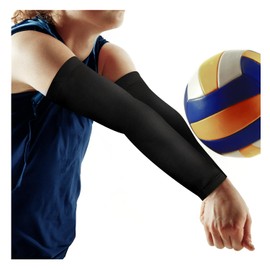 Peabownn Volleyball Arm Sleeves youth girls - 3XS-XL Compression Volleyball Arm Sleeves for women teen girls tandem kids Sleeves without pads M