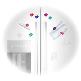 Cyber-Deals Novelty Refrigerator Magnets Featuring Genuine Las Vegas Lake Tahoe Reno Nevada Casino Craps Dice (Purple)