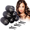 6PCS Hair Rollers Set With 6 Clips - Self Holding