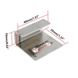 Rannb Wall Hanger Fastener Stainless Steel for Ceramic Tile Display Small Size - Pack of 10