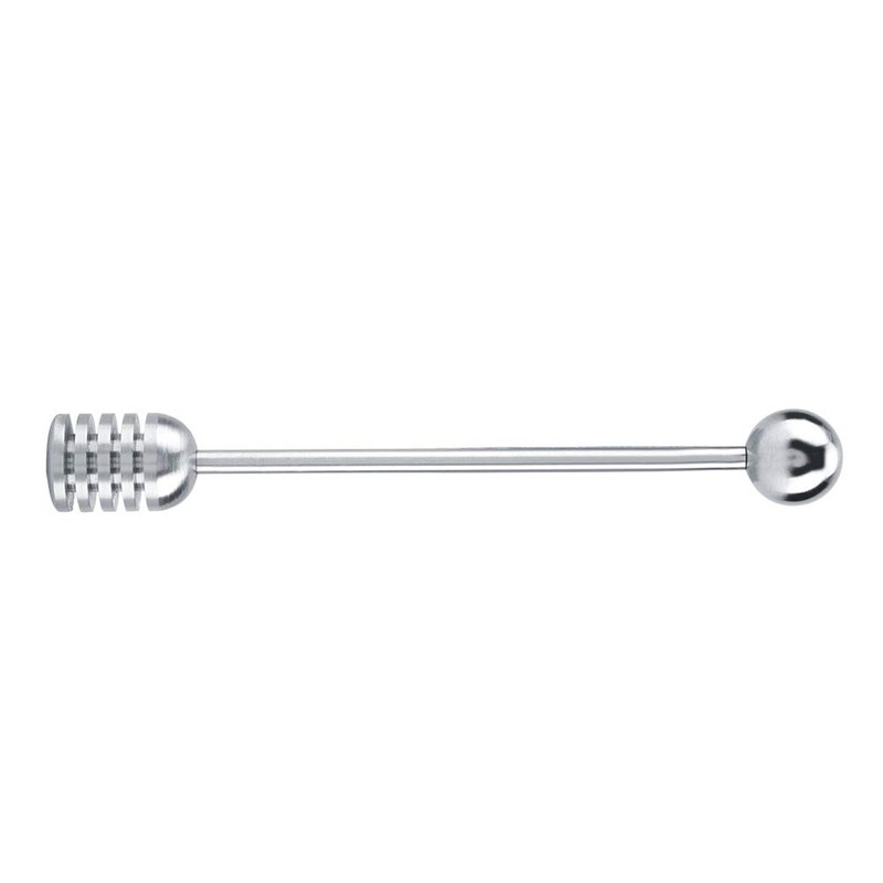 Metal Hoeny Dipper, Stainless Steel Drizzle Spoon, Solid Honey Stick,