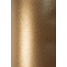 Netuno Sirio Pearl Fusion Bronze Glossy Paper, Shimmering Pearlescent Paper, Pack of 10, DIN A5, 148 x 210 mm, 125 g, High Quality