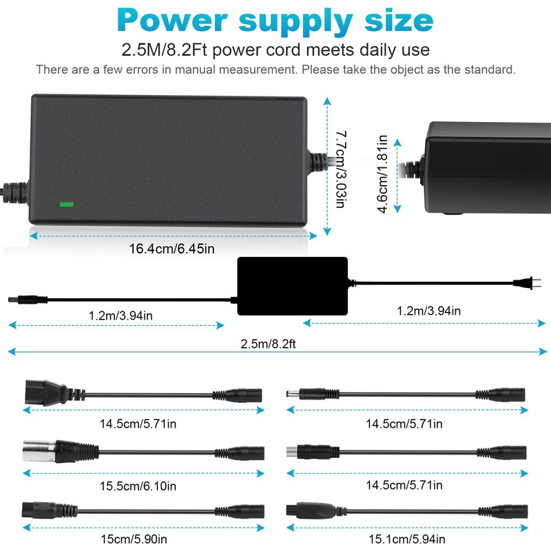 54.6V 2A Charger 7-in-1 Universal for 48 Volt Battery Charger