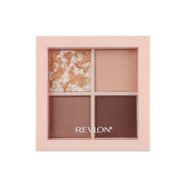 Revlon Dazzle Eyeshadow Quad 001 Glazing Brown Color Image: Nuance Beige Japan Development Eyeshadow 3.0g