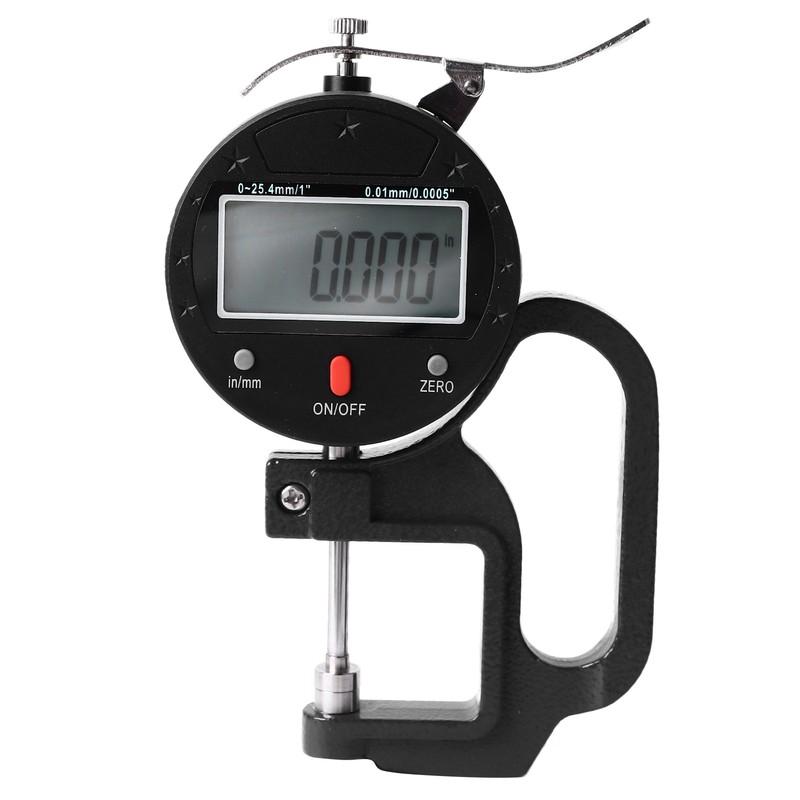 Digital Thickness Gauge High Accuracy Electronic Micrometer Thickness Meter 0.0005in