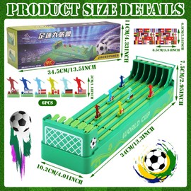 GAROMIA Football Game Electric Table Football Table Games Football Board Games Tabletop Football Game Table Football Balls Tabletop Games for Family Game Adults Children