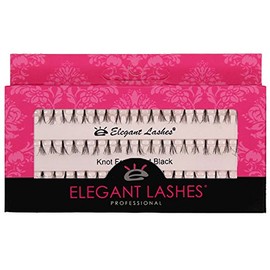 Elegant Lashes Knot-Free Flare Short Black Individual Eyelashes (Single Pack - 1 Tray)