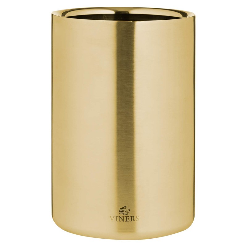 Viners Barware Gold Double Wall Ice Bucket, 1.3 L