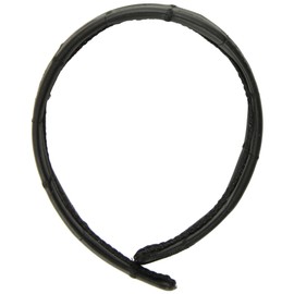 Caravan Wide Headband Covered With Black Or Red Sewn Quilted Fabric