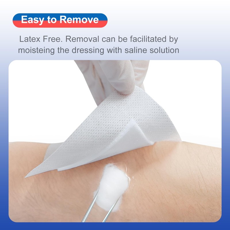 Niceful 50 Count Adhesive Gauze Island Dressing 4" x 4",