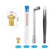 uxcell 3D Nozzles Kit, 30pcs 3D Printer Brass Nozzles 0.5mm,