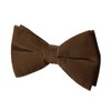 HOULIFE Men's Pre-tied Bowties Velvet Solid Color Adjustable Bow Tie