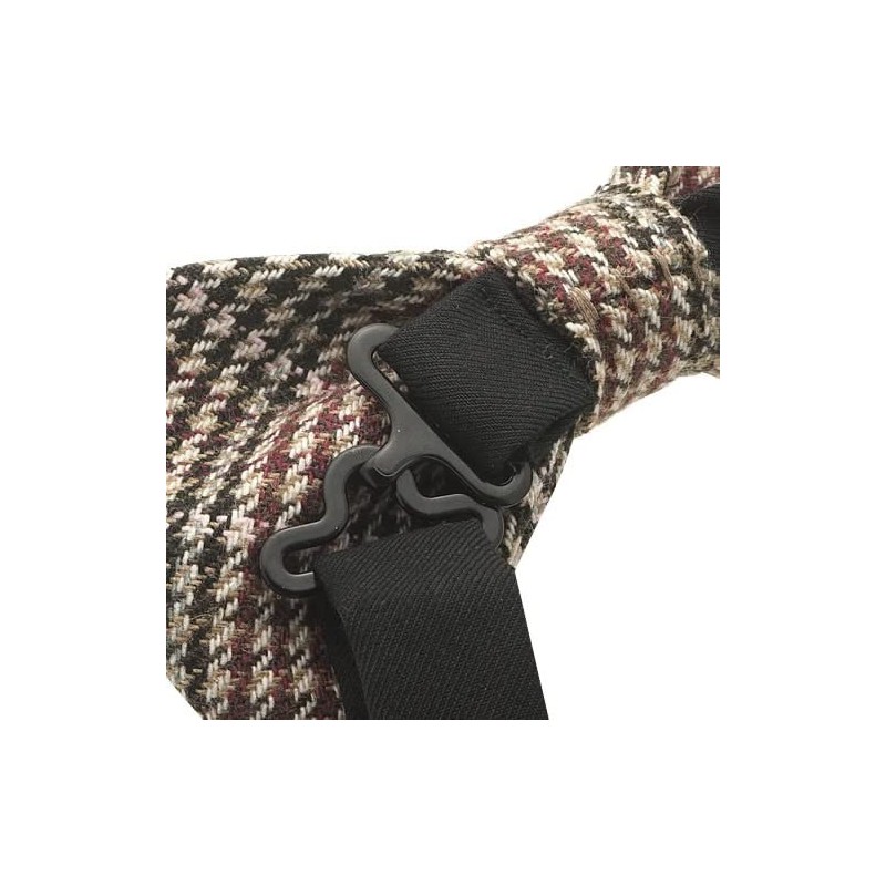 Bowties.jp bd731 Brown Glen Check Wool Bowtie, Bowtie, Easy to