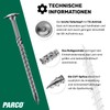 PARCO Flat Head Screws 6 x 100 mm, Pack of